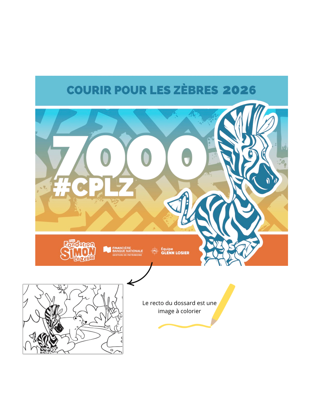 Dossard virtuel à imprimer